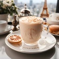 Luxurious coffee with a view