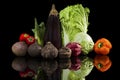 Luxurious colorful vegetable still life. Royalty Free Stock Photo