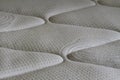 Luxurious and comfortable spring mattress closeup.