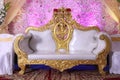 luxurious couch in a wedding Royalty Free Stock Photo