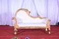 luxurious couch in a wedding Royalty Free Stock Photo