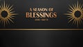 Elegant Season of Blessings 2026 1447 H Luxury Greeting Royalty Free Stock Photo