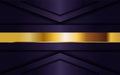 Luxurious dark purple background with golden lines combination. elegant modern background