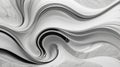 a luxurious digital artwork showcasing a sleek 3D silver wave cascading across a refined marble texture background. Royalty Free Stock Photo