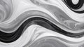 a luxurious digital artwork showcasing a sleek 3D silver wave cascading across a refined marble texture background. Royalty Free Stock Photo