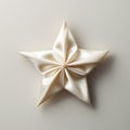 Luxurious Drapery: Small Origami Star With Satin Surface