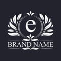 Luxurious & elegant alphabet E letter logo design