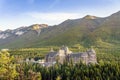 Luxurious Fairmont hotel located in canadian Rockies mountains