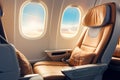 Luxurious first class seats for ultimate vacation comfort and indulgence Royalty Free Stock Photo