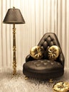 Luxurious furniture in design interior