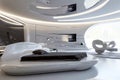 luxurious, futuristic bedroom with touch of luxury and opulence