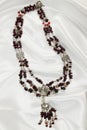 Luxurious garnet necklace