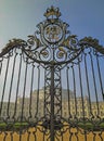 Luxurious gate, of the Piedmontese hunting residence in Nichelino Royalty Free Stock Photo