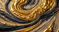 Luxurious gold and black fluid art pattern Royalty Free Stock Photo
