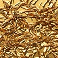 Luxurious gold satin background close up