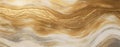 Luxurious Gold and White Fluid Abstract Art Painting GenerativeAI