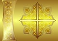 Luxurious golden banner