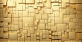 luxurious golden cubic blocks with layered texture and modern design Royalty Free Stock Photo