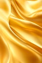 Luxurious golden silk fabric draped background Royalty Free Stock Photo