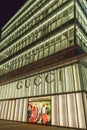 Luxurious Gucci outlet at night, Beijing, China