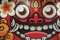 Luxurious hand painting in the waiting room of Bali& x27;s I Gusti Ngurah Rai airport