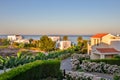 Holiday beach villas for rent on Cyprus Royalty Free Stock Photo