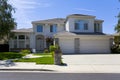 Luxurious Home Featuring Stonework And Stucco Royalty Free Stock Photo