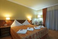 Luxurious hotel bedroom