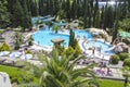 Luxurious hotel swimming pool