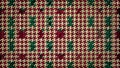 Luxurious Houndstooth Velvet Mosaic A Tapestry of Emerald and Ruby Generative AI Royalty Free Stock Photo