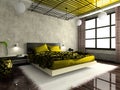 Luxurious interior of bedroom Royalty Free Stock Photo