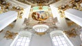 The luxurious interior of the Church Wieskirche