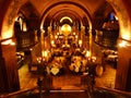 The luxurious interior of the exclusive restaurant in the center of Bern