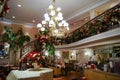 Luxurious interior of the restaurant