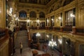 Luxurious interiors of the Lviv Opera House. Royalty Free Stock Photo