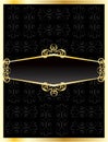 Luxurious invitation golden card