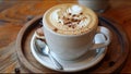 Luxurious Latte Coffee Art Drink Beverage And Food Luxury