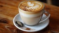 Luxurious Latte Coffee Art Drink Beverage And Food Luxury