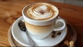 Luxurious Latte Coffee Art Drink Beverage And Food Luxury