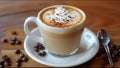 Luxurious Latte Coffee Art Drink Beverage And Food Luxury