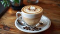 Luxurious Latte Coffee Art Drink Beverage And Food Luxury