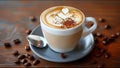 Luxurious Latte Coffee Art Drink Beverage And Food Luxury