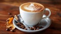 Luxurious Latte Coffee Art Drink Beverage And Food Luxury