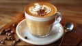 Luxurious Latte Coffee Art Drink Beverage And Food Luxury