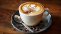 Luxurious Latte Coffee Art Drink Beverage And Food Luxury