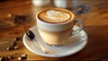 Luxurious Latte Coffee Art Drink Beverage And Food Luxury