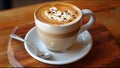 Luxurious Latte Coffee Art Drink Beverage And Food Luxury