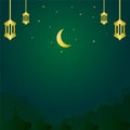 A luxurious and magnificent Islamic background. instagram feed stock vector design. Social media banner. Muslim Greeting card