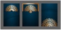Luxurious Mandala background with Islamic style. Cover of wedding invitation. golden arabesque pattern arabic islamic east style