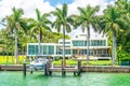 Luxurious mansion in Miami Beach, florida, USA Royalty Free Stock Photo